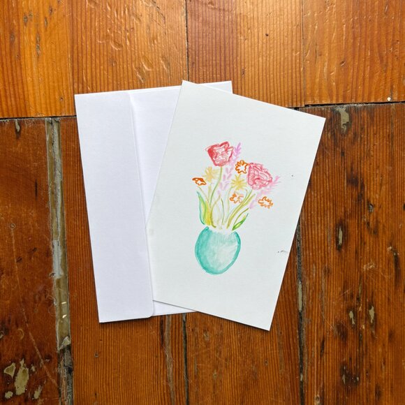 Floral Friendship Greeting Card - Picture 2 of 5